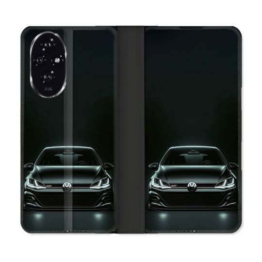 Housse cuir portefeuille Pour Honor 200 5G Volkwagen Golf GTI