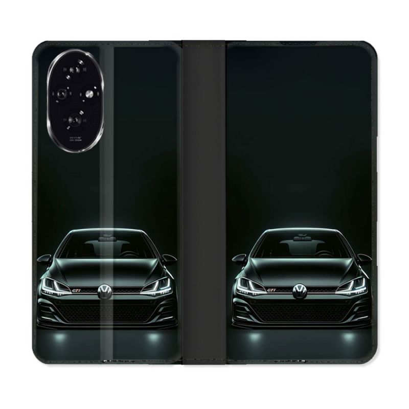 Housse cuir portefeuille Pour Honor 200 5G Volkwagen Golf GTI