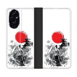 Housse cuir portefeuille Pour Honor 200 5G Voyage Japon Femme