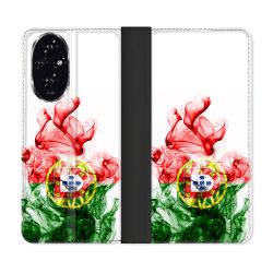 Housse cuir portefeuille Pour Honor 200 5G Voyage Portugal Flamme