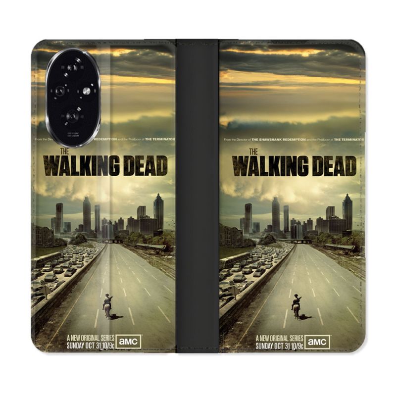Housse cuir portefeuille Pour Honor 200 5G Walking Dead