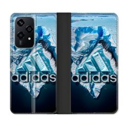 Housse cuir portefeuille Pour Honor 200 Lite 5G Adidas Iceberg