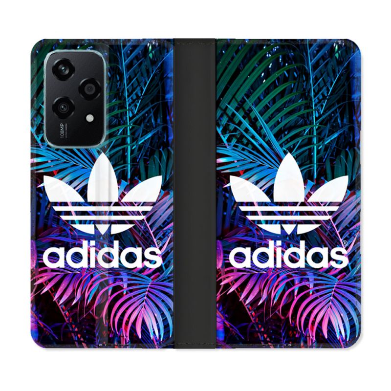 Housse cuir portefeuille Pour Honor 200 Lite 5G Adidas Palmier
