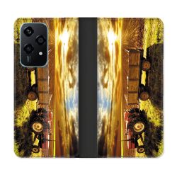 Housse cuir portefeuille Pour Honor 200 Lite 5G Agriculture Tracteur Color