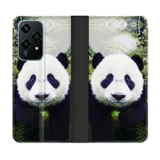 Housse cuir portefeuille Pour Honor 200 Lite 5G Animal Panda Color