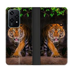 Housse cuir portefeuille Pour Honor 200 Lite 5G Animal Tigre Jungle