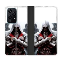 Housse cuir portefeuille Pour Honor 200 Lite 5G Assassin Creed Mask