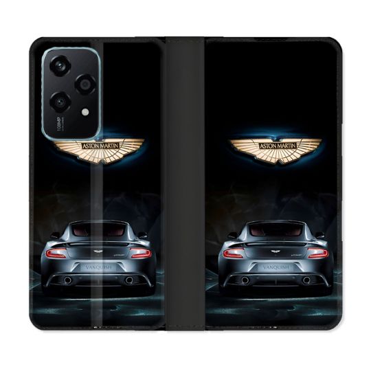 Housse cuir portefeuille Pour Honor 200 Lite 5G Aston Martin