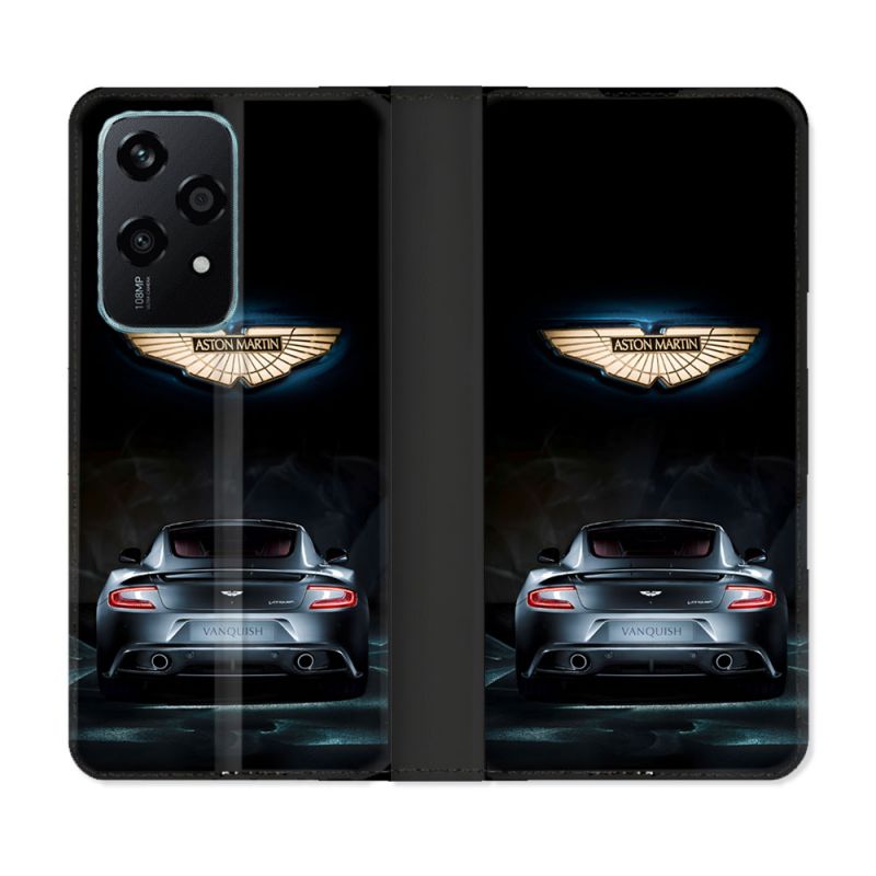 Housse cuir portefeuille Pour Honor 200 Lite 5G Aston Martin