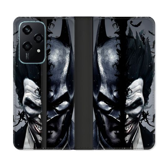 Housse cuir portefeuille Pour Honor 200 Lite 5G Batman Joker