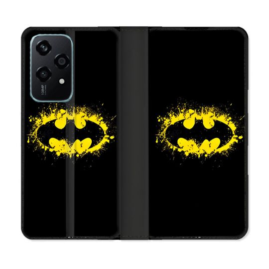 Housse cuir portefeuille Pour Honor 200 Lite 5G Batman Logo