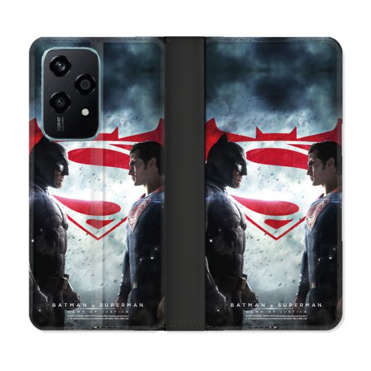 Housse cuir portefeuille Pour Honor 200 Lite 5G Batman VS Superman