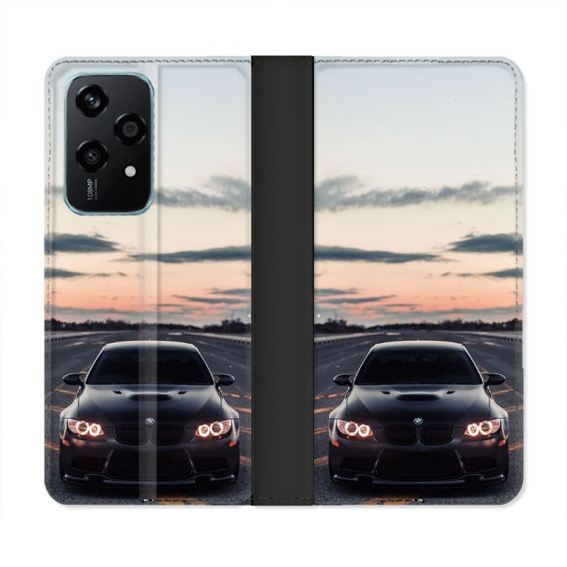 Housse cuir portefeuille Pour Honor 200 Lite 5G BMW Serie