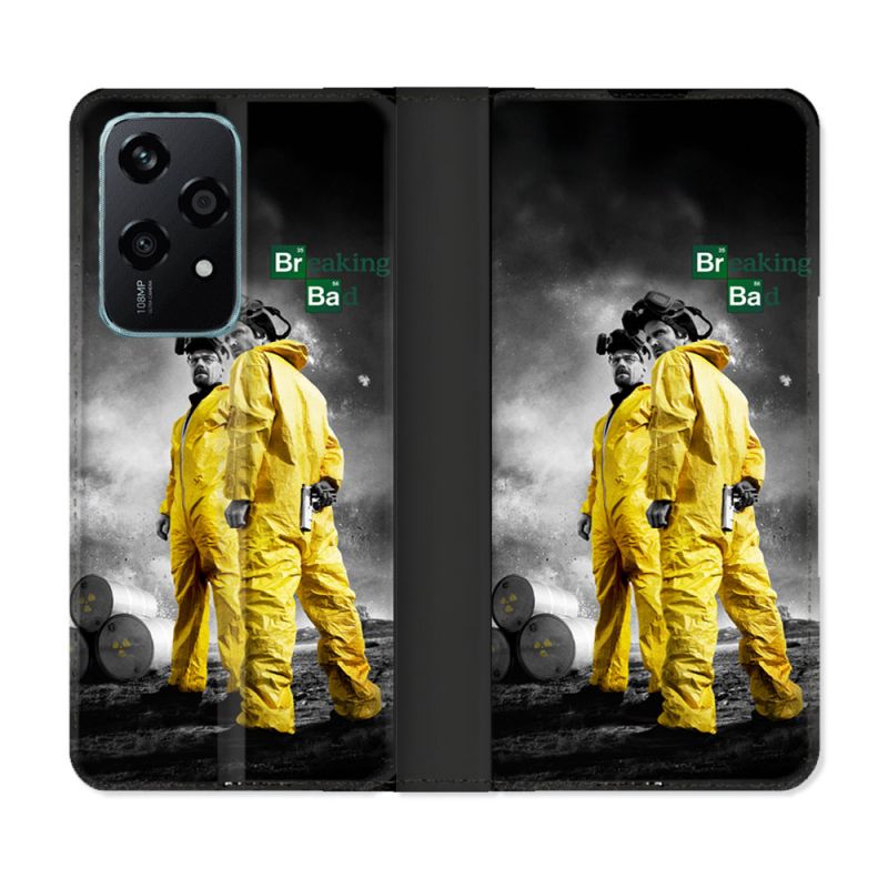 Housse cuir portefeuille Pour Honor 200 Lite 5G Breaking Bad Affiche