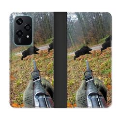 Housse cuir portefeuille Pour Honor 200 Lite 5G Chasse Vision Tir