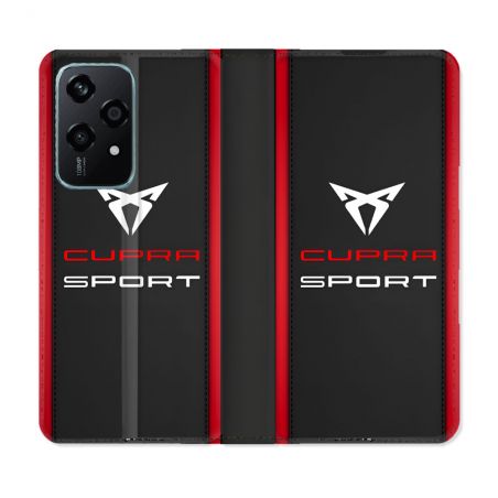 Housse cuir portefeuille Pour Honor 200 Lite 5G Cupra