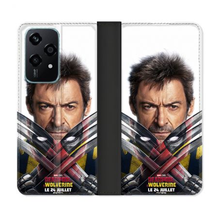 Housse cuir portefeuille Pour Honor 200 Lite 5G Deadpool Affiche