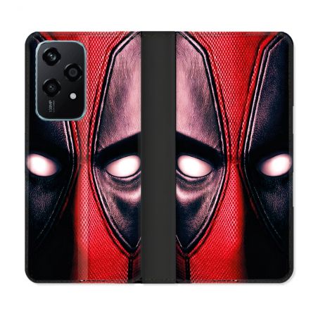 Housse cuir portefeuille Pour Honor 200 Lite 5G Deadpool Yeux