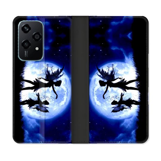 Housse cuir portefeuille Pour Honor 200 Lite 5G Fantastique Fee Lune