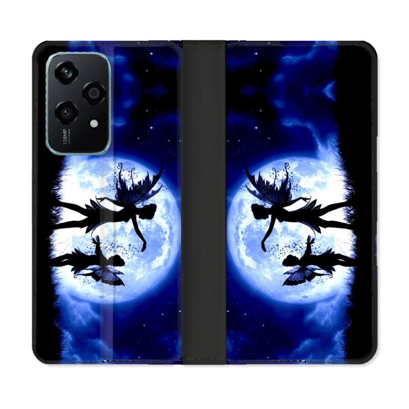 Housse cuir portefeuille Pour Honor 200 Lite 5G Fantastique Fee Lune