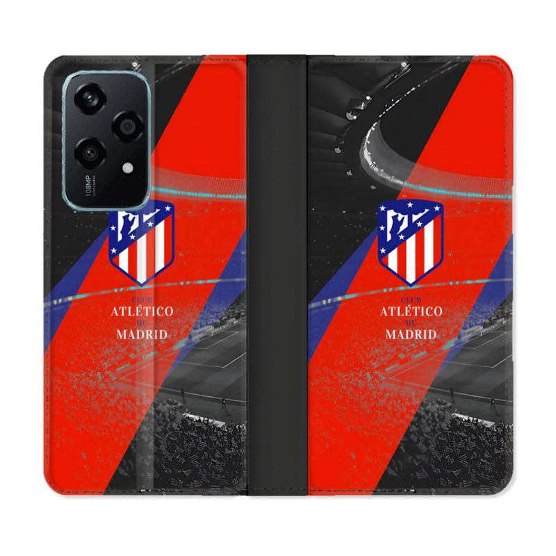 Housse cuir portefeuille Pour Honor 200 Lite 5G Foot Athletico Madrid