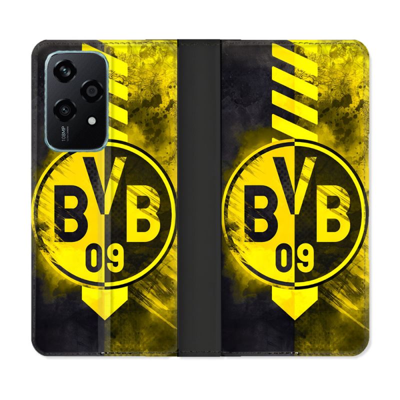 Housse cuir portefeuille Pour Honor 200 Lite 5G Foot Dortmund