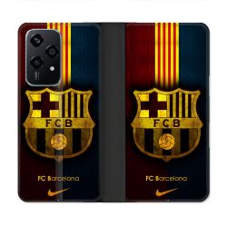 Housse cuir portefeuille Pour Honor 200 Lite 5G Foot FC Barcelone Vintage