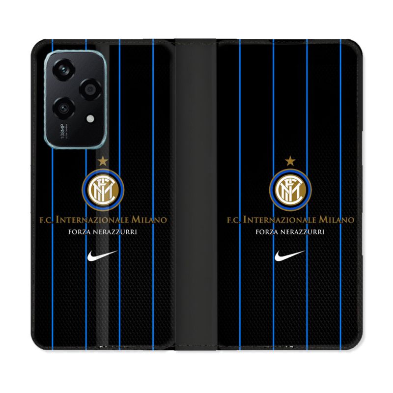 Housse cuir portefeuille Pour Honor 200 Lite 5G Foot Inter Milan