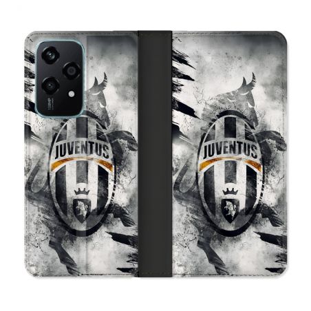 Housse cuir portefeuille Pour Honor 200 Lite 5G Foot Juventus Turin