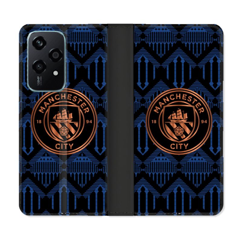 Housse cuir portefeuille Pour Honor 200 Lite 5G Foot Manchester City