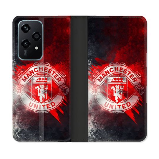 Housse cuir portefeuille Pour Honor 200 Lite 5G Foot Manchester United