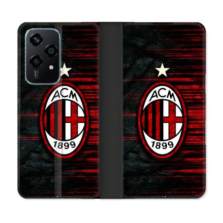 Housse cuir portefeuille Pour Honor 200 Lite 5G Foot Milan AC