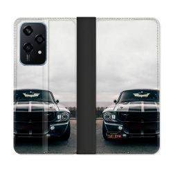 Housse cuir portefeuille Pour Honor 200 Lite 5G Ford Mustang GT500 Vintage