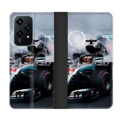 Housse cuir portefeuille Pour Honor 200 Lite 5G Formule 1 F1 Mercedes Petronas