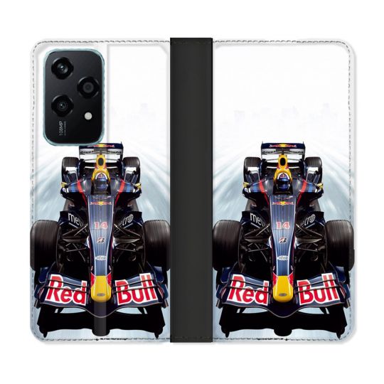Housse cuir portefeuille Pour Honor 200 Lite 5G Formule 1 F1 Red Bull