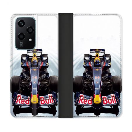 Housse cuir portefeuille Pour Honor 200 Lite 5G Formule 1 F1 Red Bull