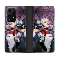 Housse cuir portefeuille Pour Honor 200 Lite 5G Harley Quinn Batte