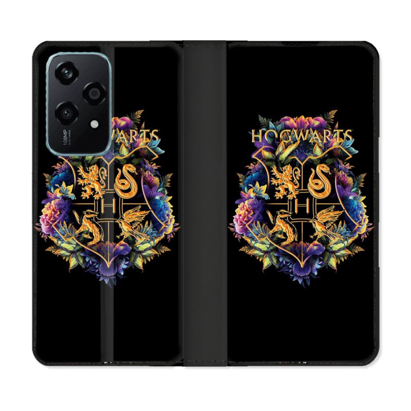 Housse cuir portefeuille Pour Honor 200 Lite 5G Harry Potter Hogwarts