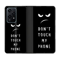 Housse cuir portefeuille Pour Honor 200 Lite 5G Humour Don't Touch