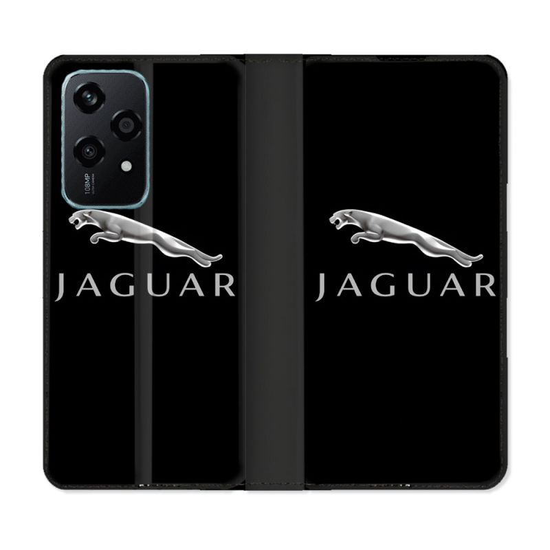 Housse cuir portefeuille Pour Honor 200 Lite 5G Jaguar