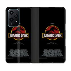 Housse cuir portefeuille Pour Honor 200 Lite 5G Jurassic Park Affiche