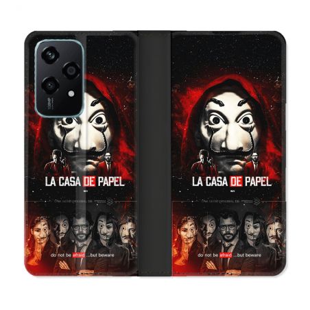 Housse cuir portefeuille Pour Honor 200 Lite 5G La Casa De Papel