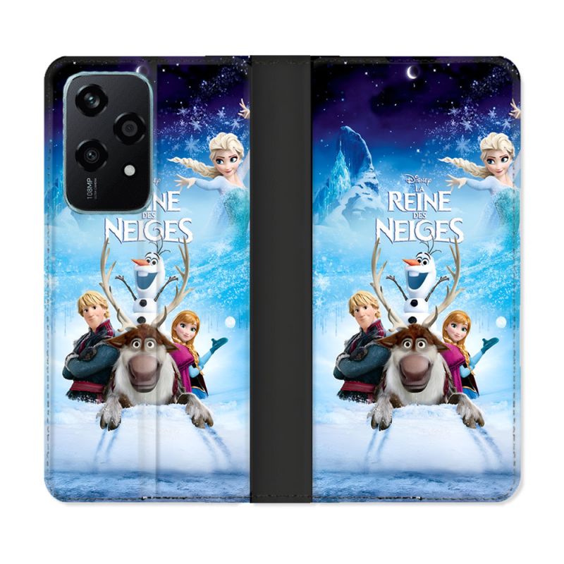 Housse cuir portefeuille Pour Honor 200 Lite 5G La Reine Des Neiges
