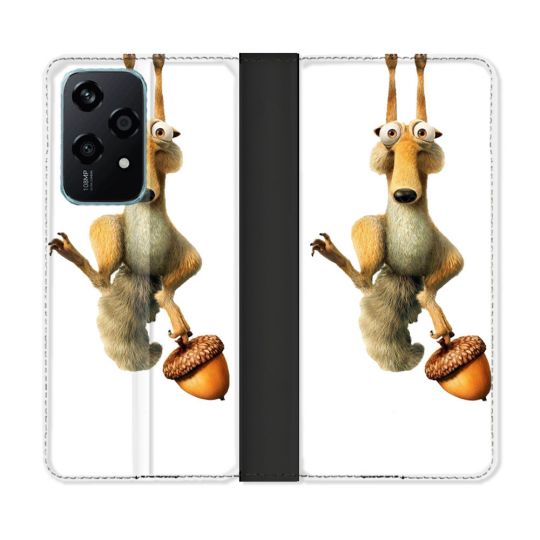 Housse cuir portefeuille Pour Honor 200 Lite 5G L'âge de Glace Scratch Suspendu