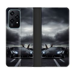 Housse cuir portefeuille Pour Honor 200 Lite 5G Lamborghini Avion