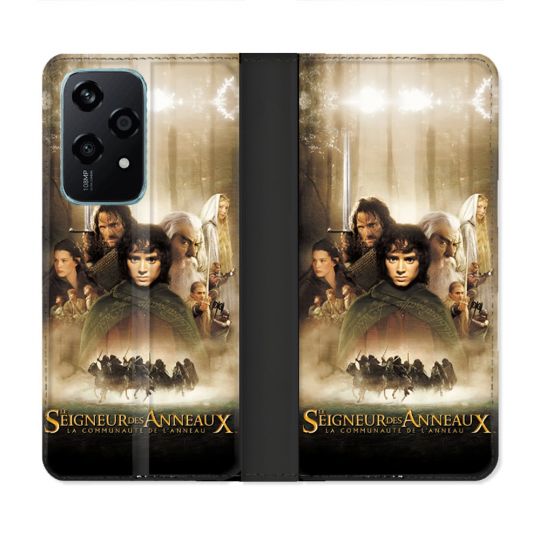 Housse cuir portefeuille Pour Honor 200 Lite 5G Le seigneur Des Anneaux Affiche