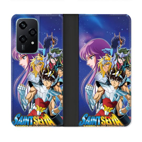 Housse cuir portefeuille Pour Honor 200 Lite 5G Les Chevaliers Du Zodiaque