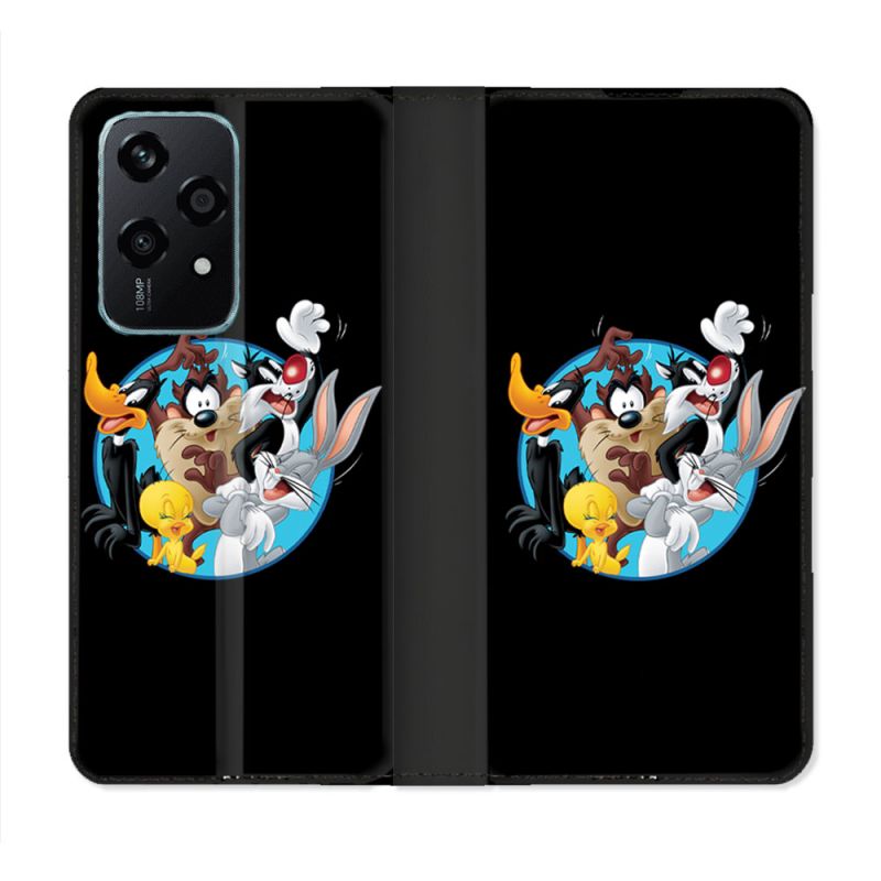 Housse cuir portefeuille Pour Honor 200 Lite 5G Looney Tunes