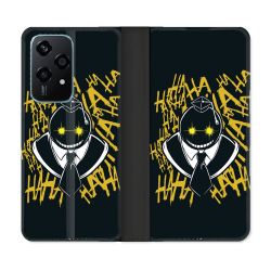 Housse cuir portefeuille Pour Honor 200 Lite 5G Manga Assassination Classroom Kuro Noir