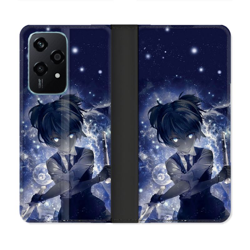 Housse cuir portefeuille Pour Honor 200 Lite 5G Manga Assassination Classroom Nagisa
